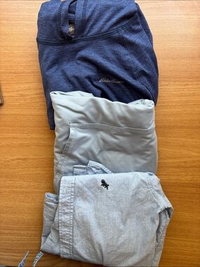 Bundle Deal! Eddie Bauer + All in Motion Hoodie + H&M button up shirts Size: YM